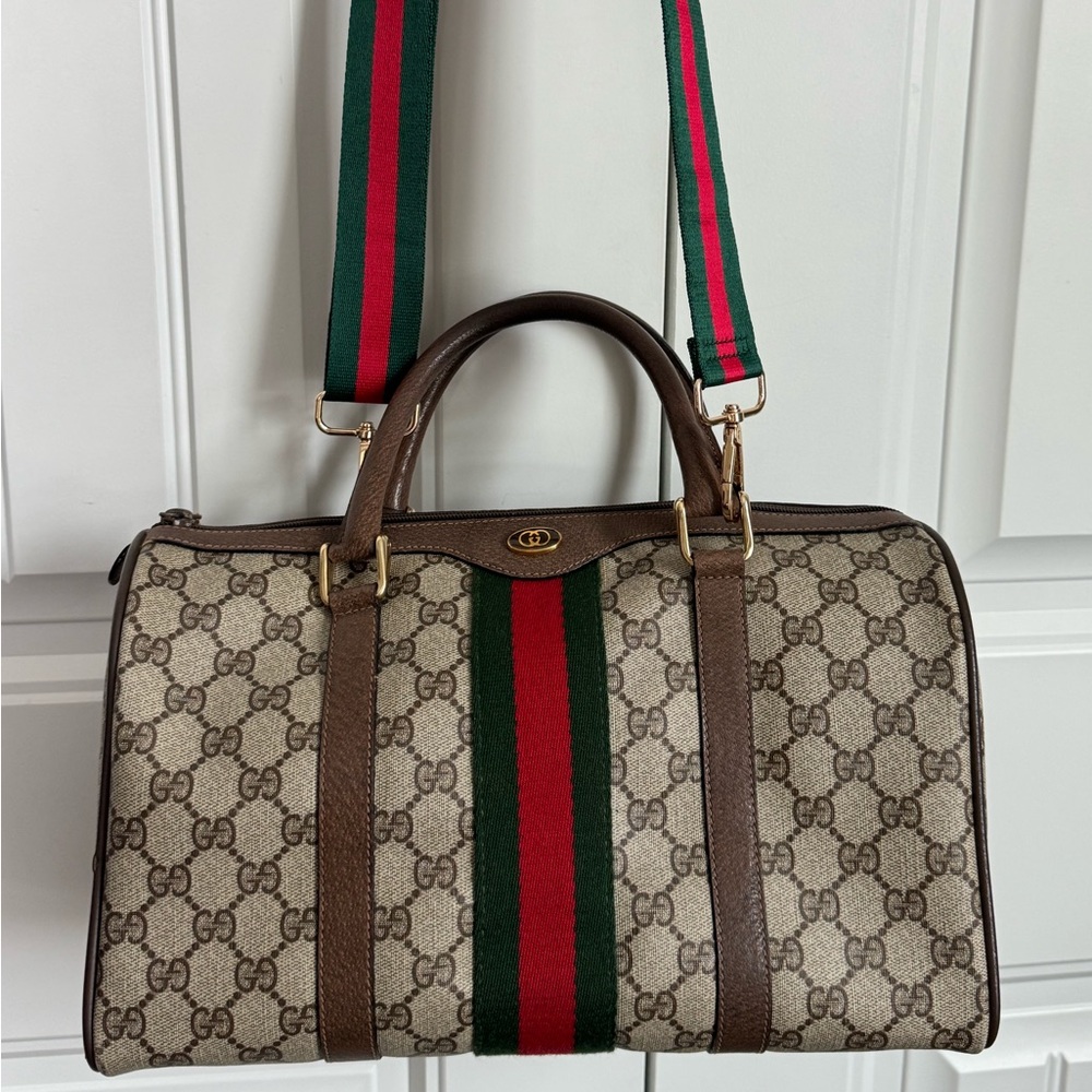 GUCCI GG Supreme Boston Bag - Picture 9 of 15